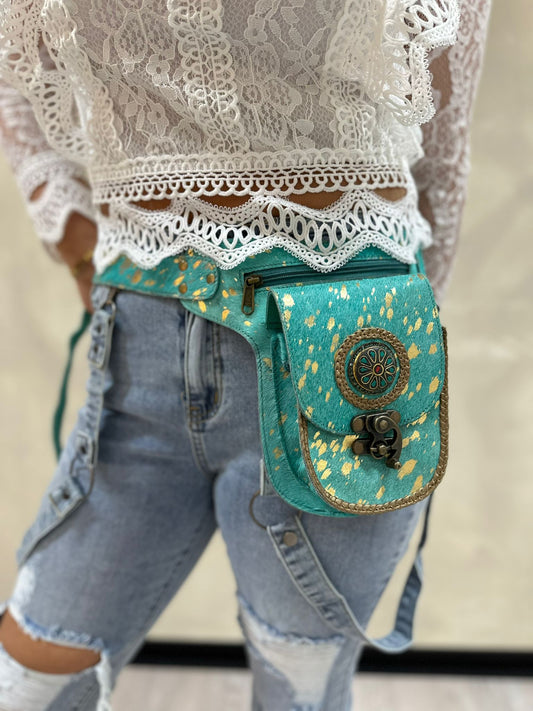 Tas| Bohemian heuptas (Turquoise)